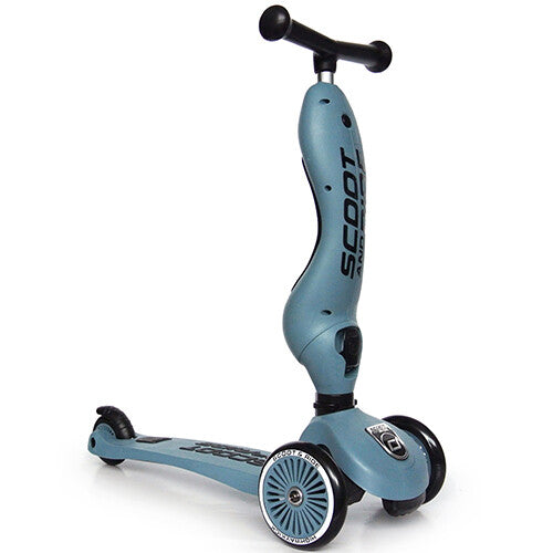 scoot and ride 2-in-1 loopfiets en step - highwaykick 1 - steel  | SR-96271 | 13