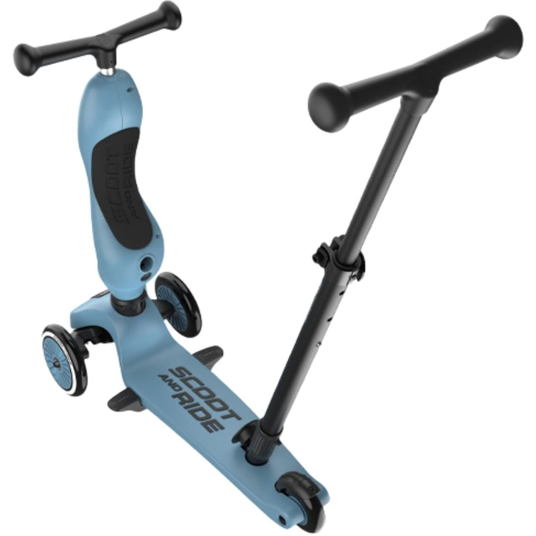 scoot and ride 2-in-1 loopfiets en step - push and go - steel | SR-00071 | 7