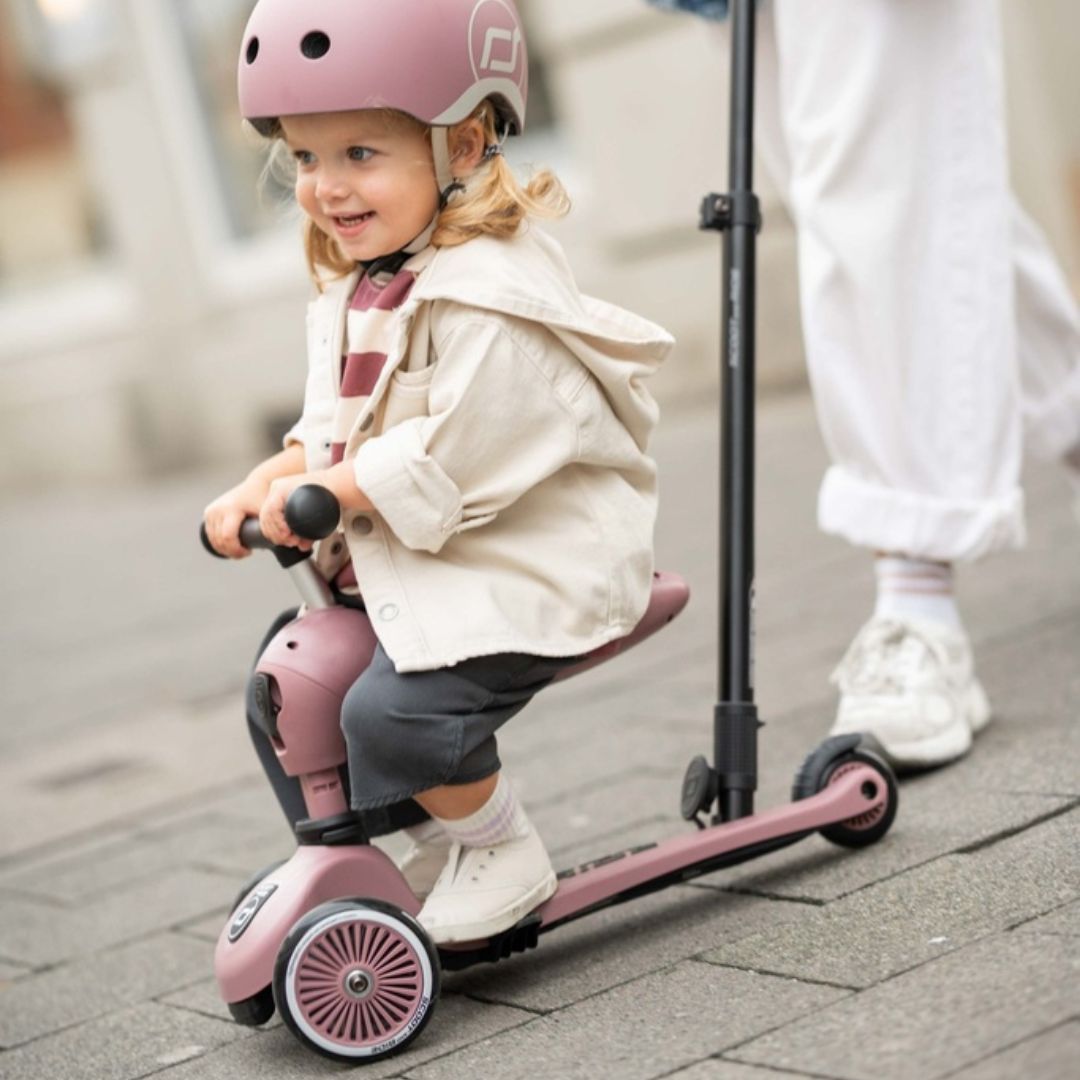 scoot and ride 2-in-1 loopfiets en step - push and go - wildberry | SR-00069 | 1