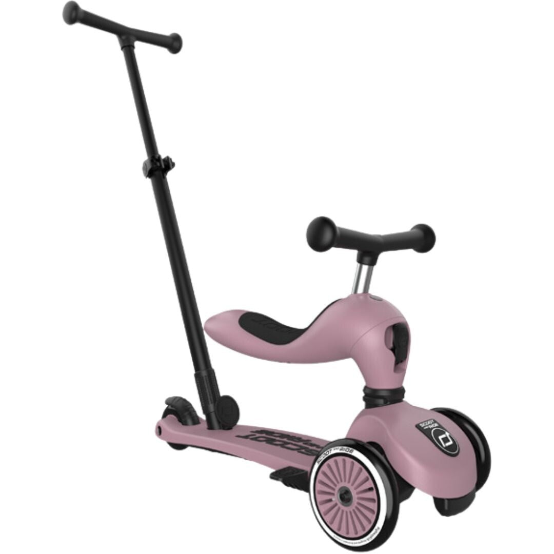 scoot and ride 2-in-1 loopfiets en step - push and go - wildberry | SR-00069 | 3