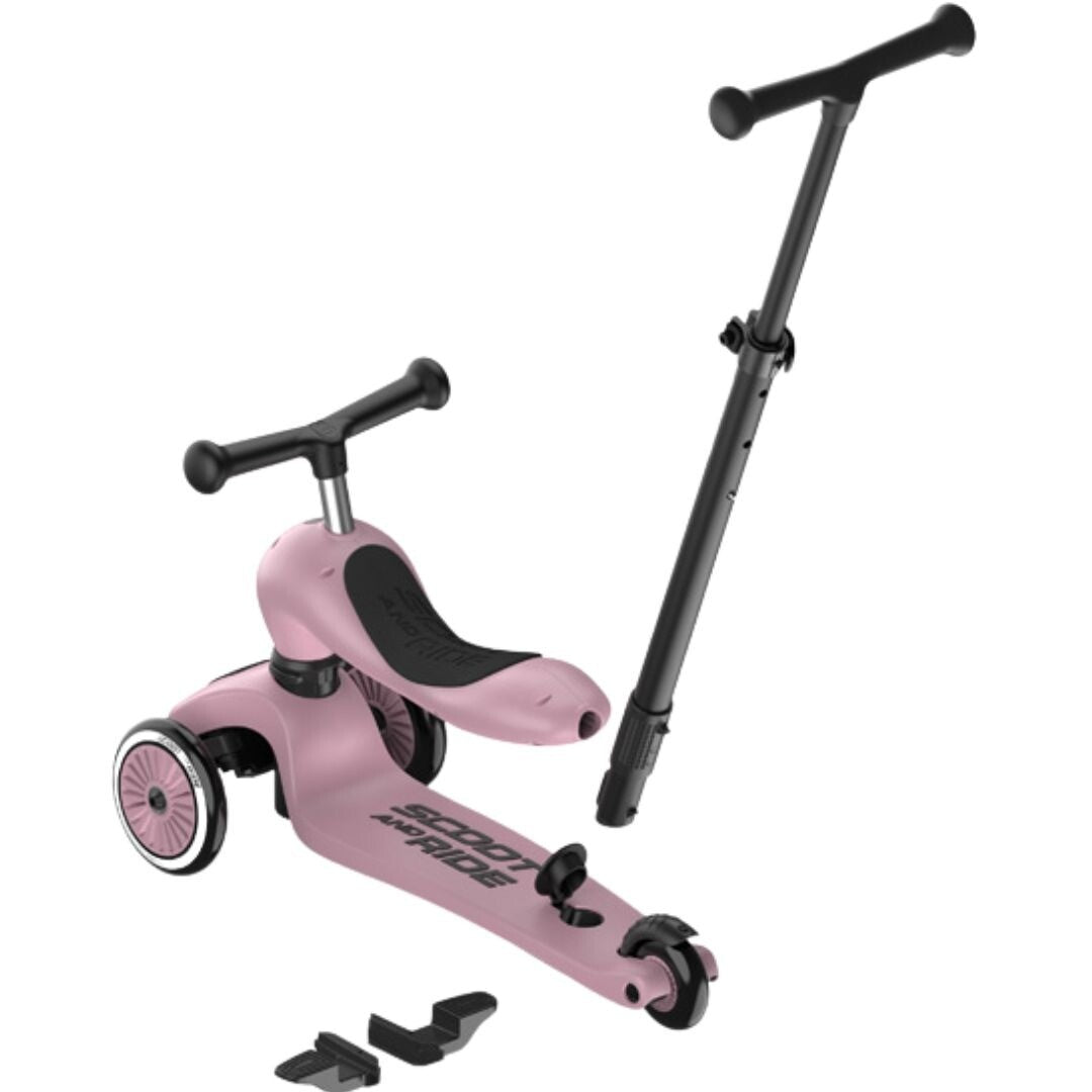 scoot and ride 2-in-1 loopfiets en step - push and go - wildberry | SR-00069 | 5