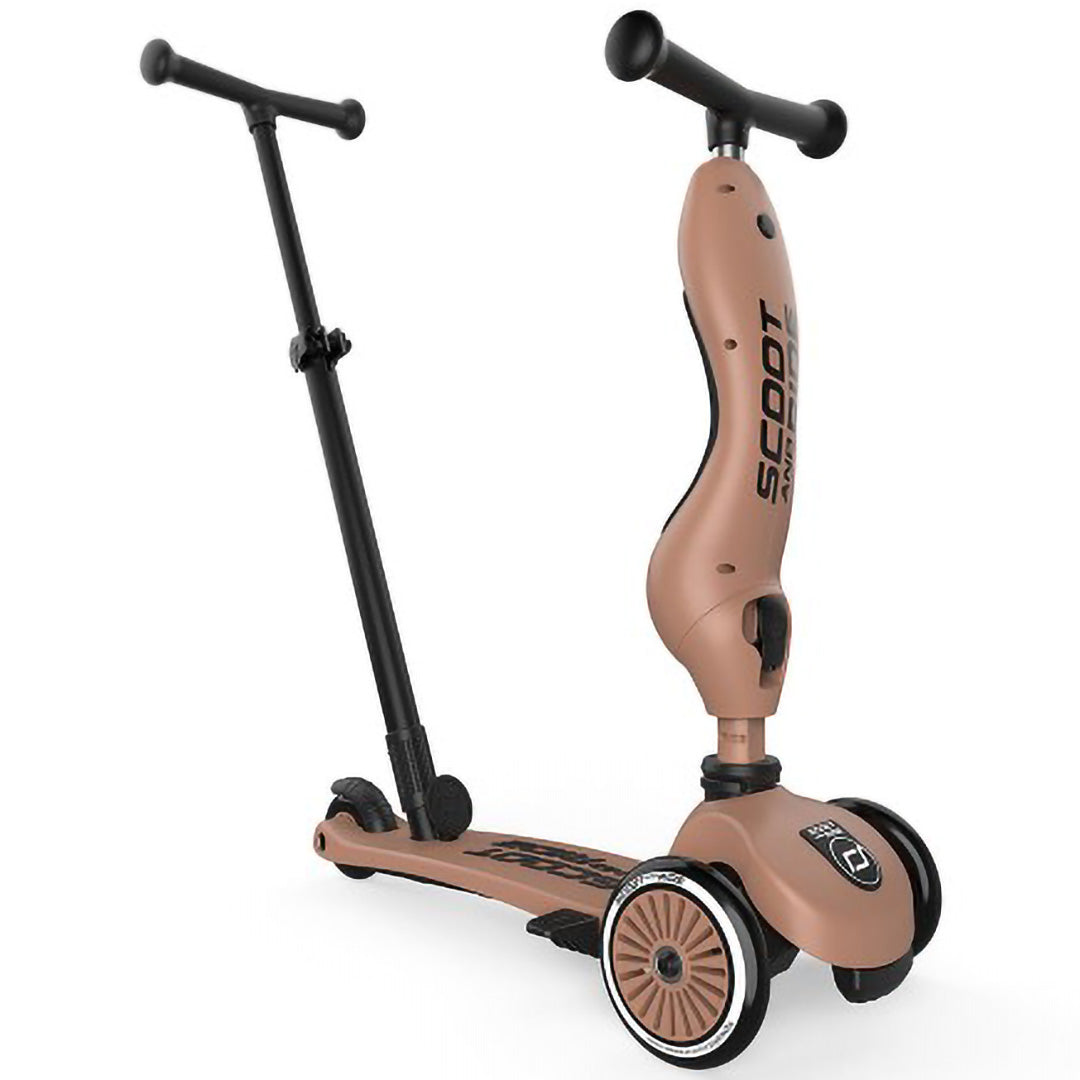 scoot and ride 2-in-1 loopfiets en step - push and go - mocha mousse | SR-00820 | 0