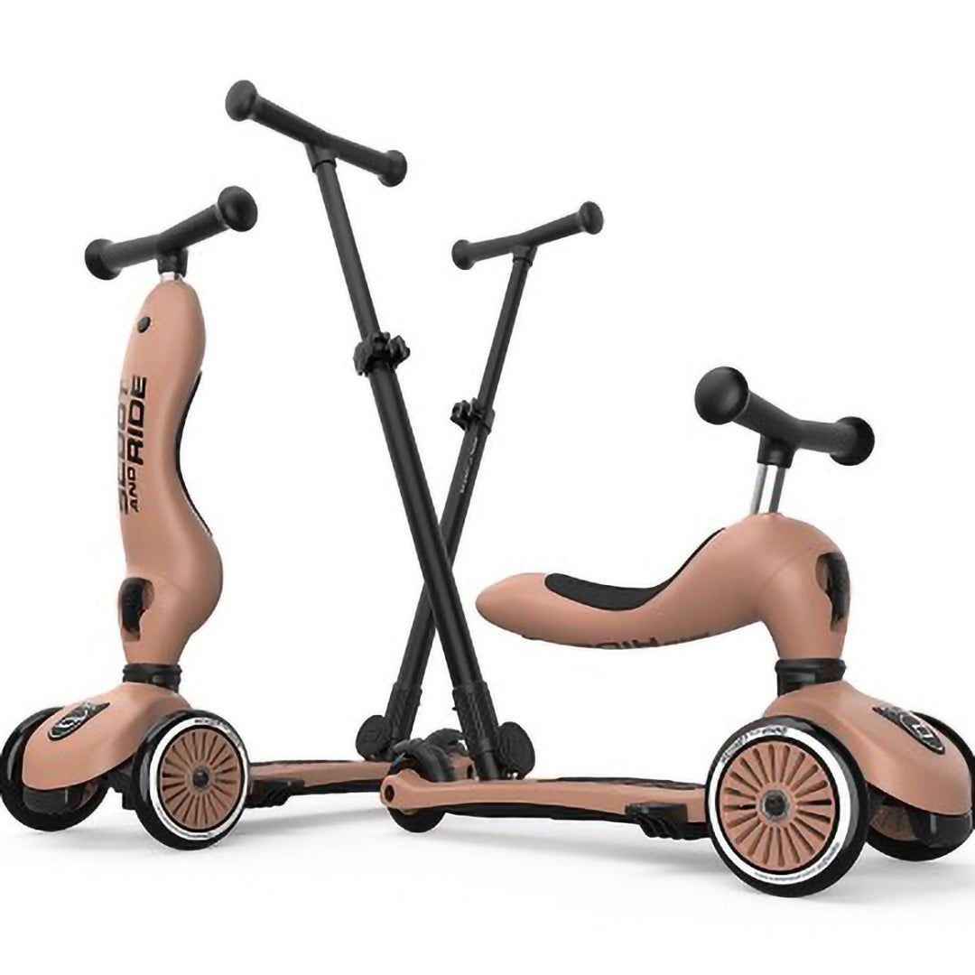 scoot and ride 2-in-1 loopfiets en step - push and go - mocha mousse | SR-00820 | 4