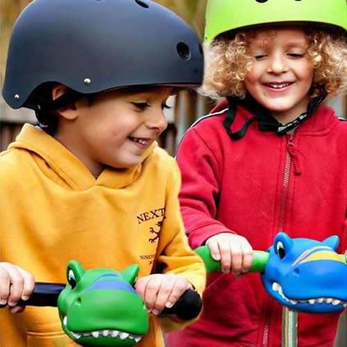 scootaheadz kinderstep accessoire dinohoofd - groen  | 10102 | 1