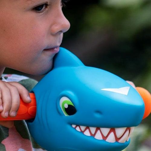 scootaheadz kinderstep accessoire haaienhoofd - blauw  | 10401 | 1