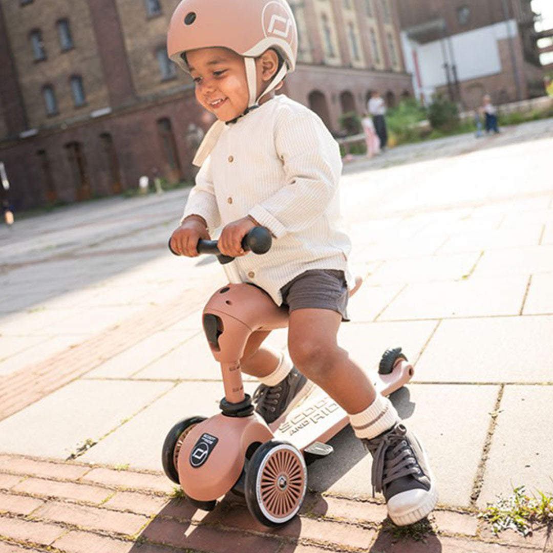 scoot and ride 2-in-1 loopfiets en step - push and go - mocha mousse | SR-00820 | 6