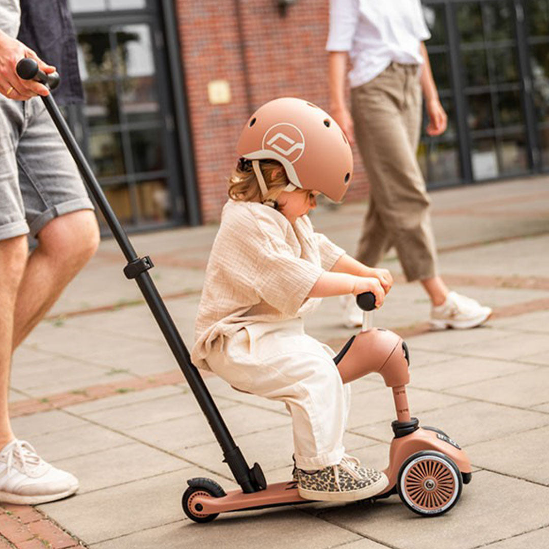 scoot and ride 2-in-1 loopfiets en step - push and go - mocha mousse | SR-00820 | 1