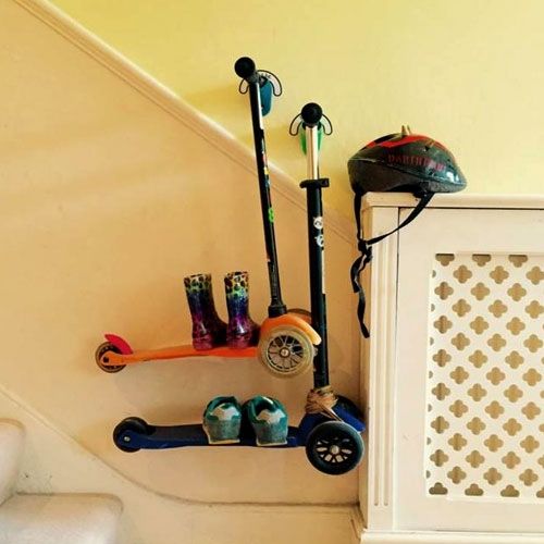 scooterpeg step ophanghaak blauw | peg-b | 2