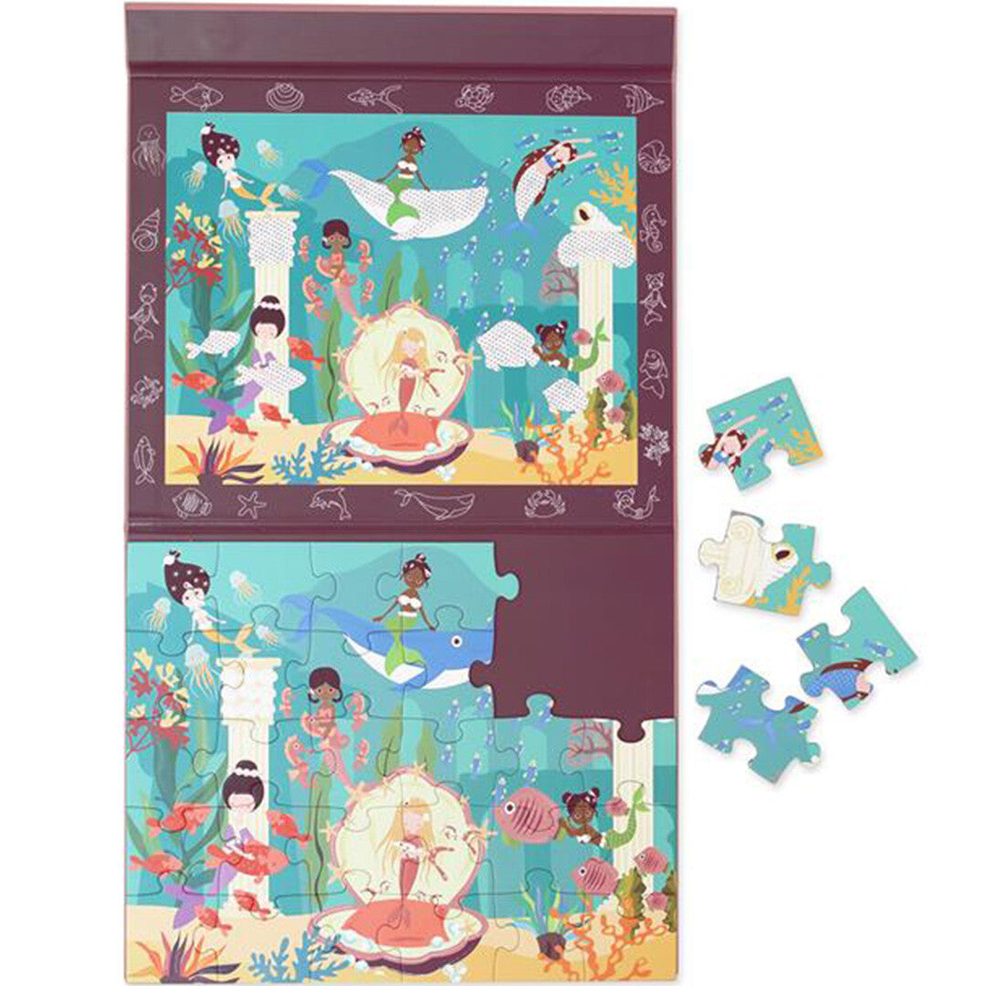 scratch europe magnetisch puzzelboek zeemeermin - 30st | 6181242 | 1