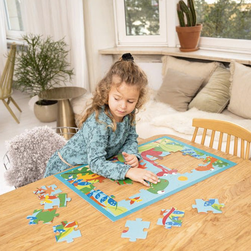 scratch europe puzzel dino wereld - 40st | 6181091 | 2