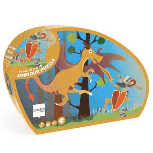 scratch europe vloerpuzzel draak - 61st | 6181132 | 3