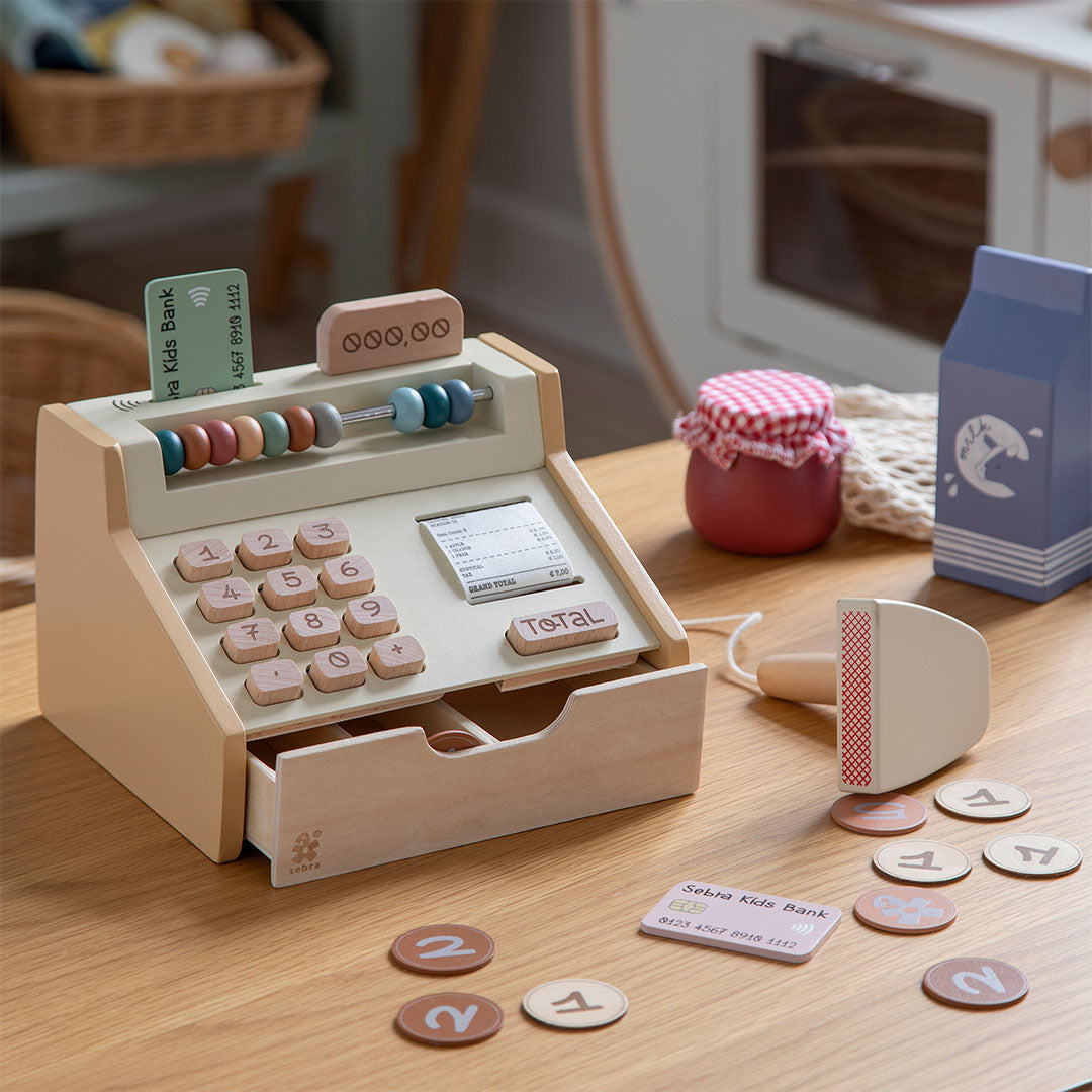 sebra kassa met geld en scanner | 301730054 | 1