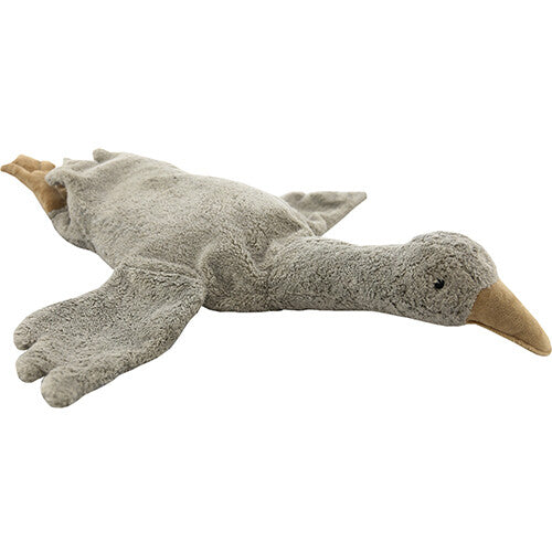 senger warmteknuffel gans - grijs - 80 cm | Y21037 | 2