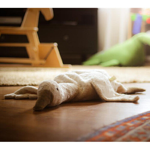 senger warmteknuffel gans - wit - 80 cm | Y21024 | 2