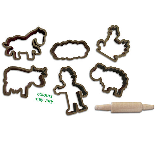 ses creative eco boetseerklei met gereedschap - de boerderij - 14-delig | 24919 | 2
