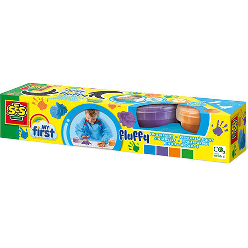 ses creative fluffy vingerverf - 4st | 14441 | 1