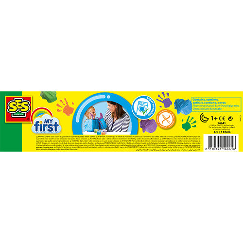 ses creative fluffy vingerverf - 4st | 14441 | 5