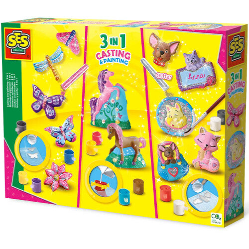 ses creative gips- en verfpakket - 3-in-1 | 01288 | 3