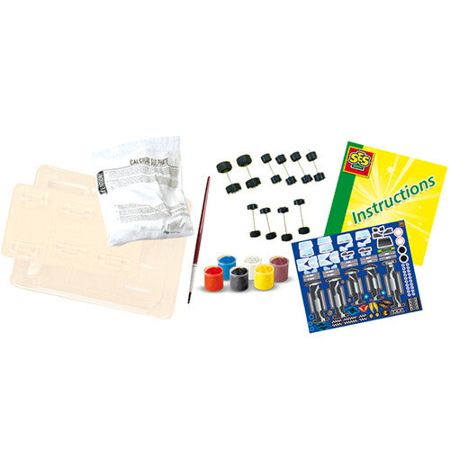 ses creative gips- en verfpakket - auto's - 5st | 1401 | 3