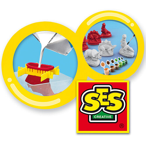 ses creative gips- en verfpakket - dino's - 3st | 1406 | 2