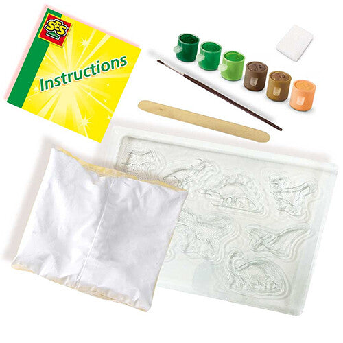 ses creative gips- en verfpakket - dino's - 9st | 01403 | 1