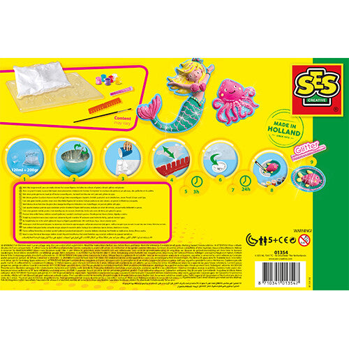 ses creative gips- en verfpakket - oceaanfiguren - 11st | 1354 | 5