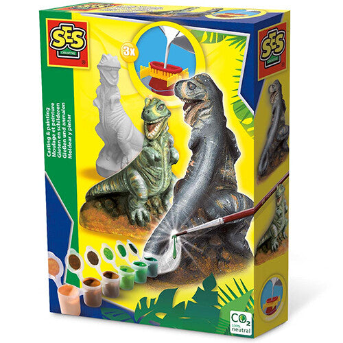 ses creative gips- en verfpakket t-rex - 3st | 1283 | 2