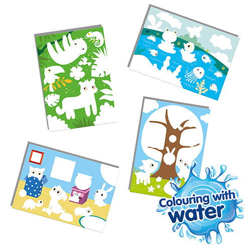 ses creative magische kleurplaten - verborgen dieren - 4st | 14456 | 1