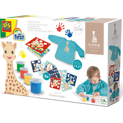 ses creative vingerverfset met schort sophie de giraf  | 14494 | 0