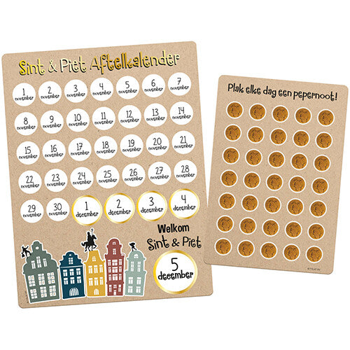 sinterklaas aftelkalender welkom sint en piet | 65698 | 0