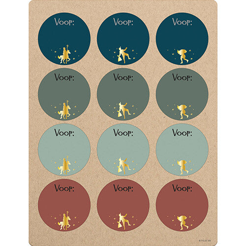 sinterklaas naamstickers welkom sint en piet - 12st   | 65699 | 0