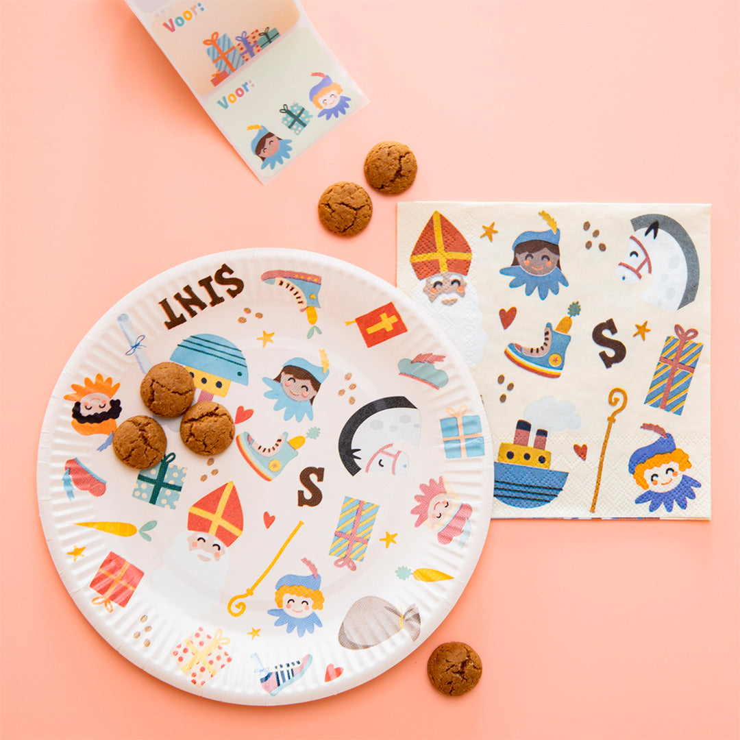 sinterklaas servetten welkom sint en pieten - 20st  | 65710  | 1