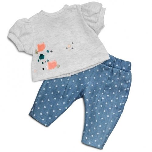 skrållan poppenkleding jeans en t-shirt - 36 cm | LY2411 | 0