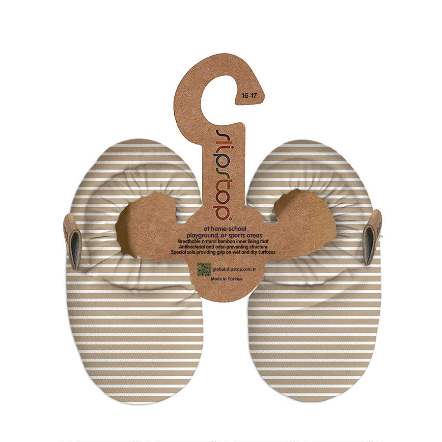 slipstop kindersloffen - canvas - sand | SW2721000002 | 