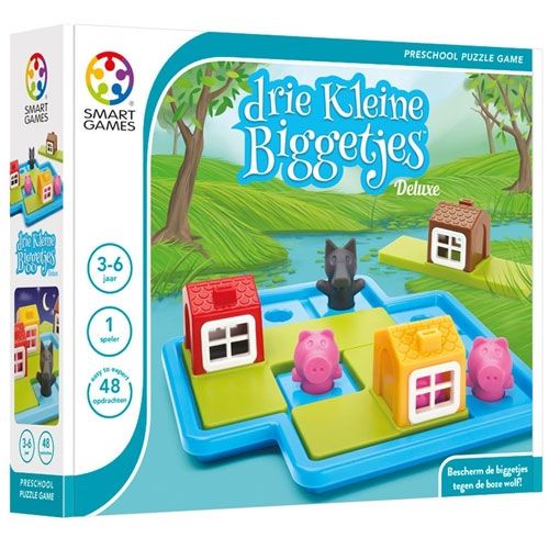 smart games puzzelspel drie kleine biggetjes - deluxe | SG023 | 2