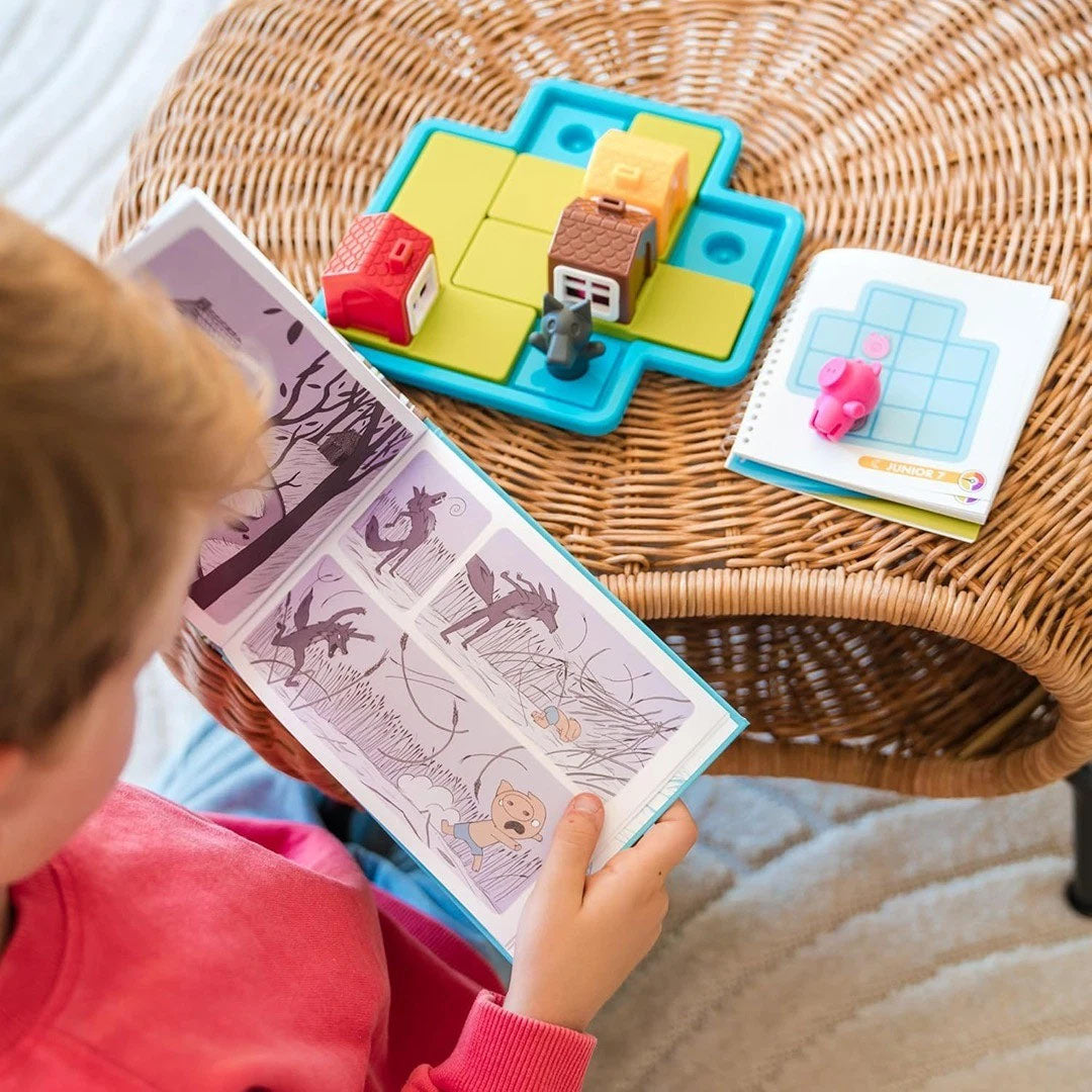 smart games puzzelspel three little piggies - deluxe - engelstalig