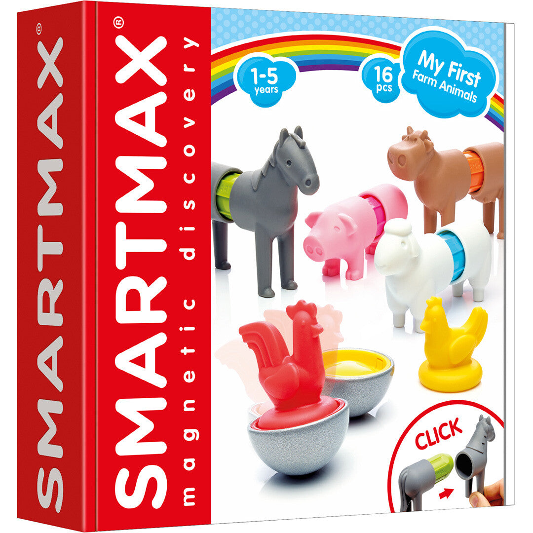 smartmax magnetisch puzzelspel my first - boerderijdieren  | SMX221 | 1