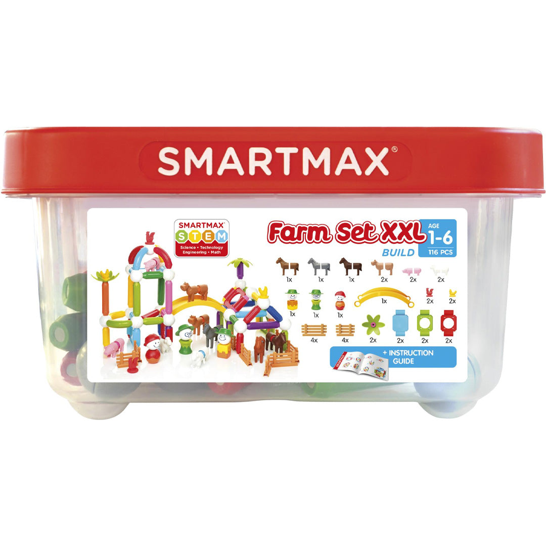 Smartmax magnetische bouwset - farm set xxl | ilovespeelgoed