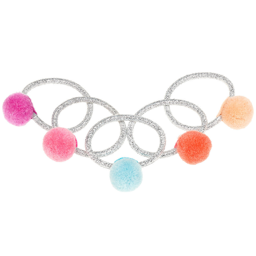 souza for kids haarelastiekjes elif - zilver - 5st | 106836 | 0
