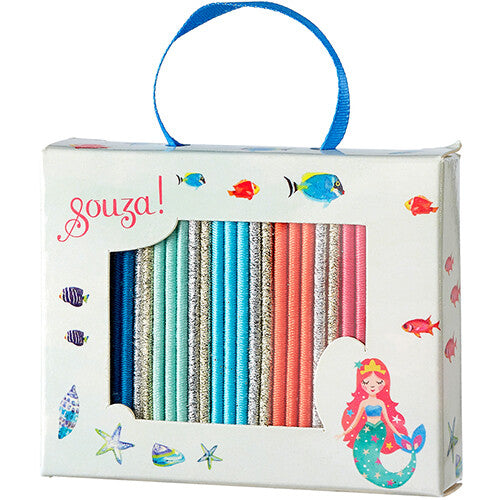 souza for kids haarelastiekjes kato - zeemeermin - 25st | 106422 | 0