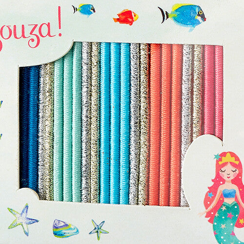 souza for kids haarelastiekjes kato - zeemeermin - 25st | 106422 | 1