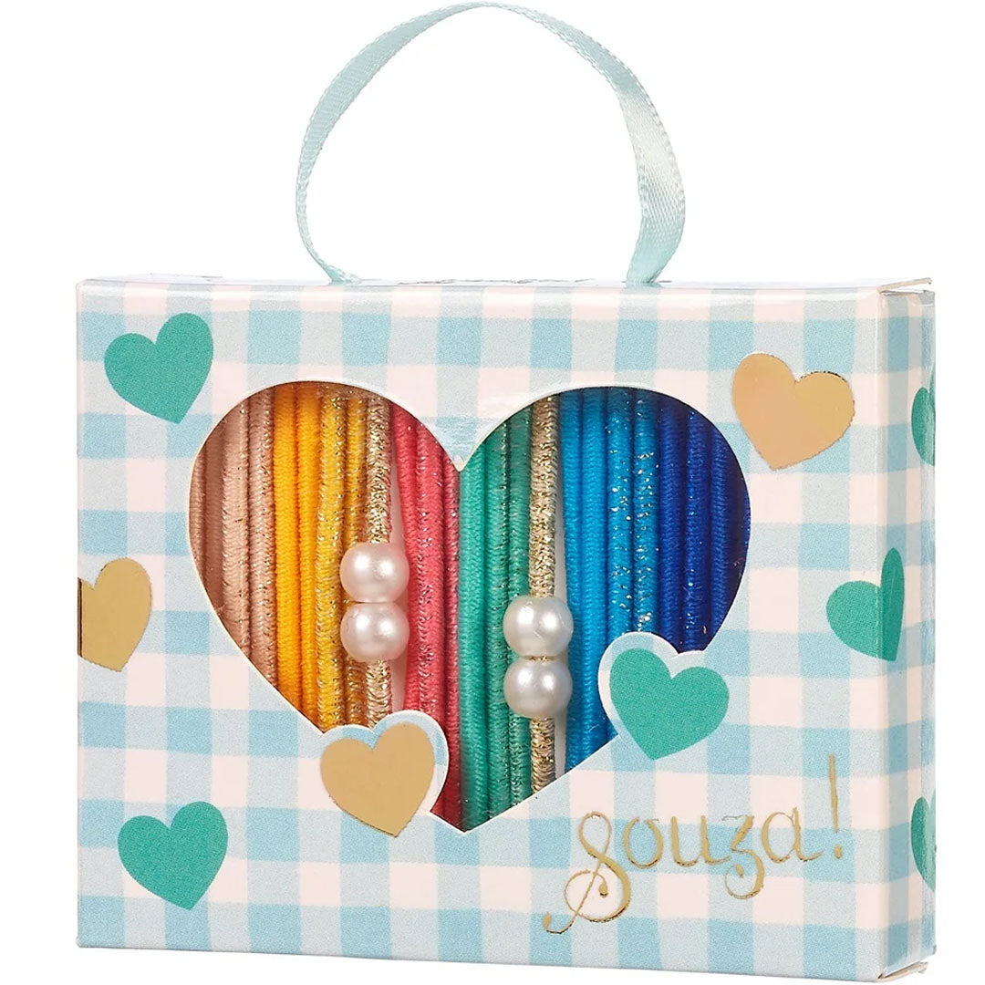 souza for kids haarelastiekjes lente - groen - 24st | 107333 | 0
