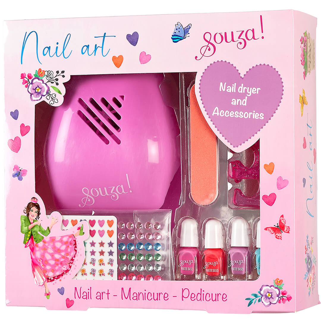 souza for kids nagellak met nageldroger en accessoires | 107140 | 0