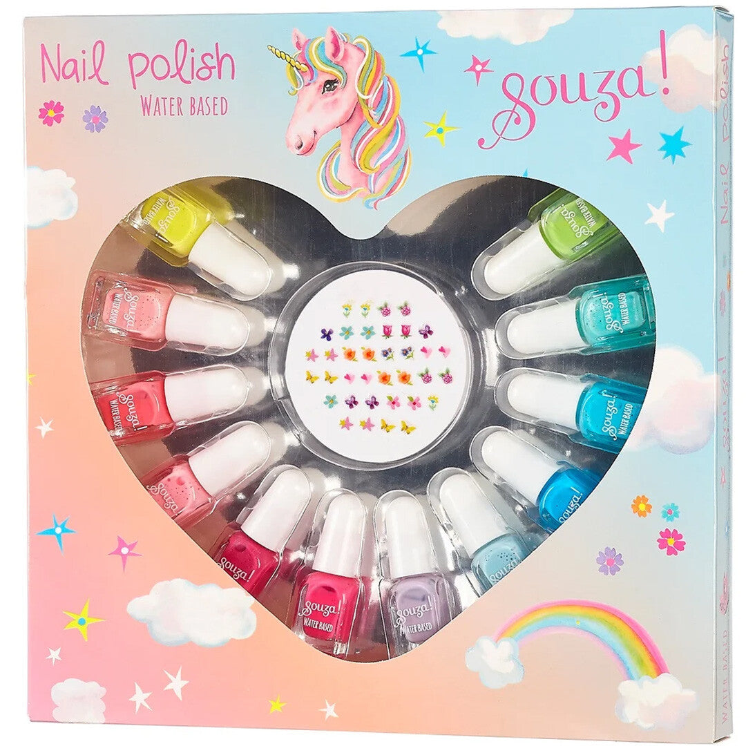 souza for kids nagellak op waterbasis en nagelstickers - 12st