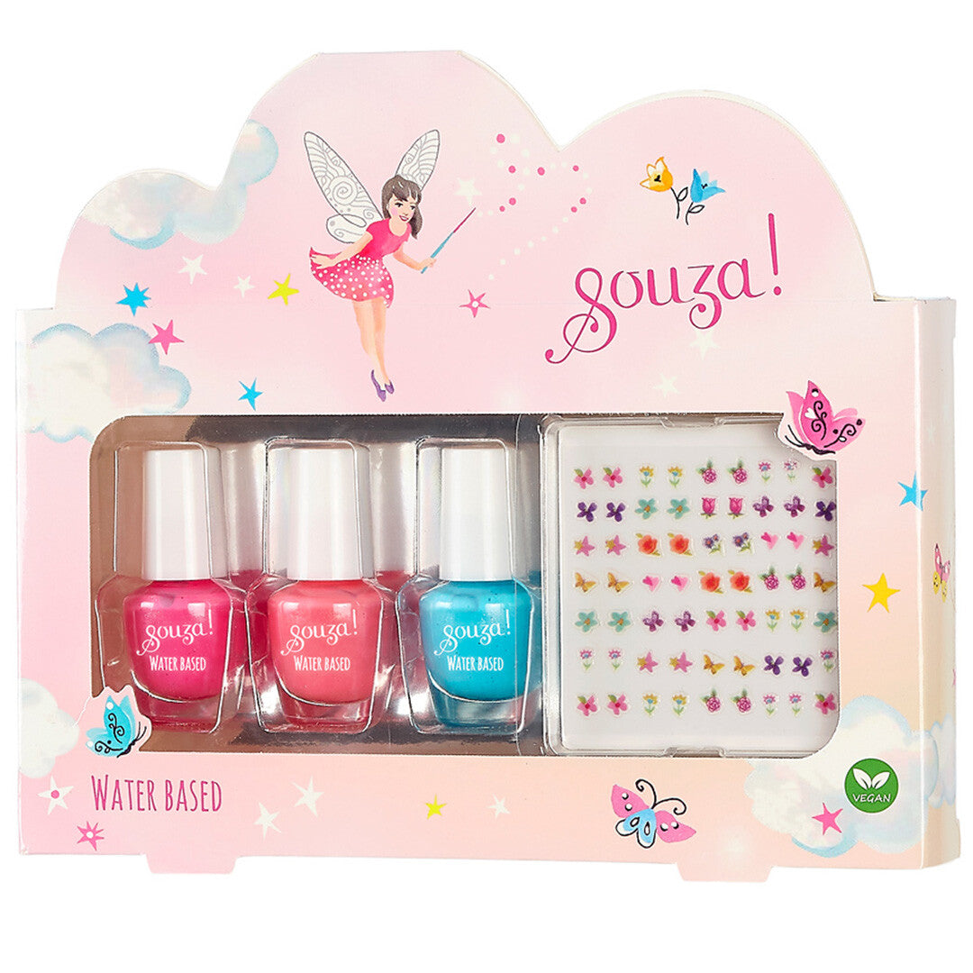 souza for kids nagellak op waterbasis en nagelstickers - 3st | 106807 | 0