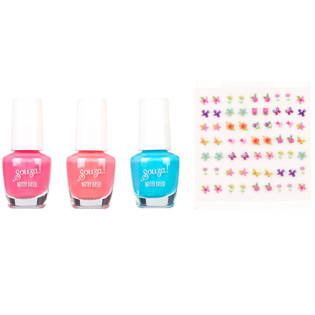 souza for kids nagellak op waterbasis en nagelstickers - 3st | 106807 | 1