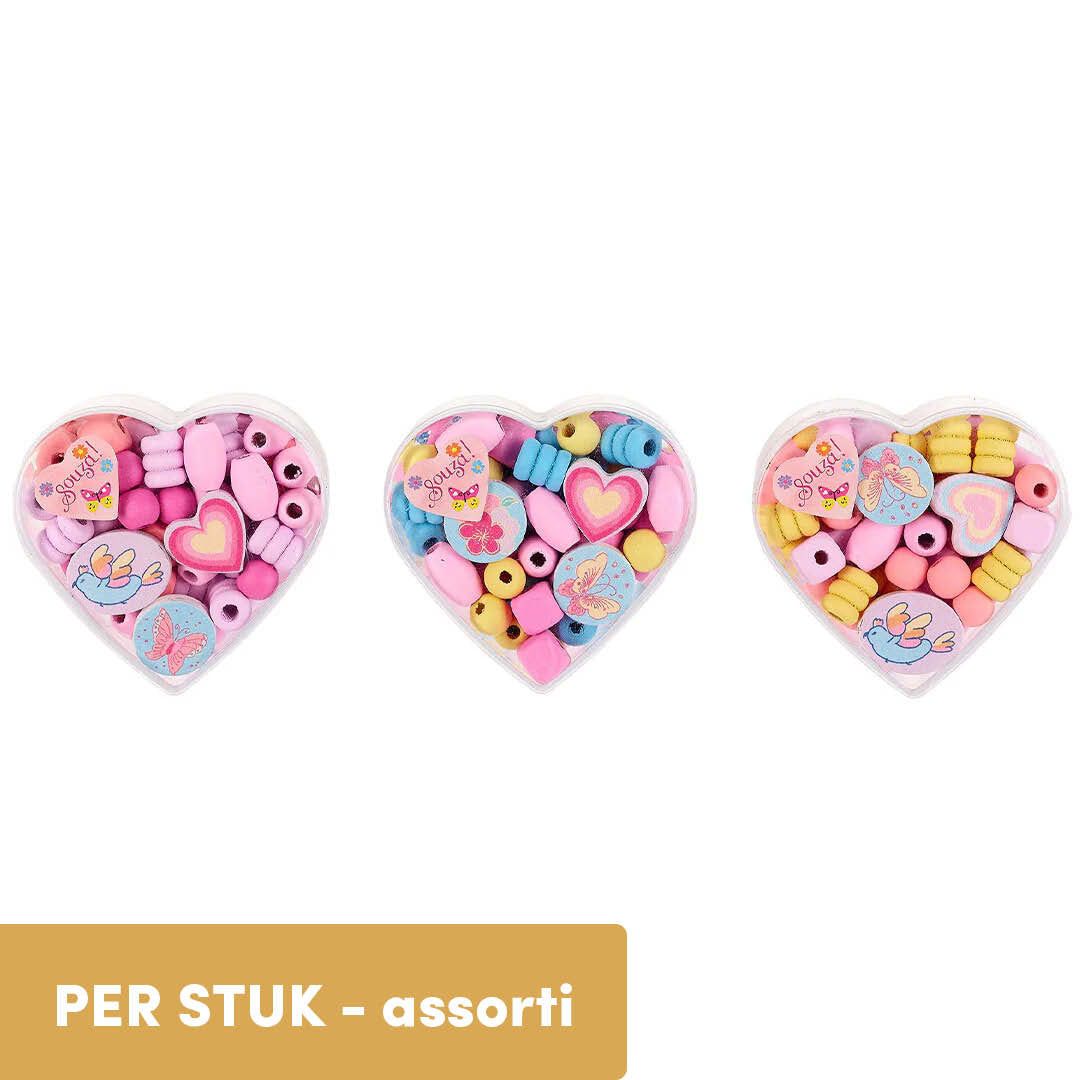 souza for kids rijgkralen hart - assorti | 106622 | 0