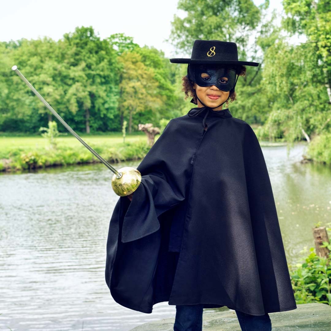 souza for kids verkleedcape met masker zorro - 4-8 jaar | SOUZ101180 | 2