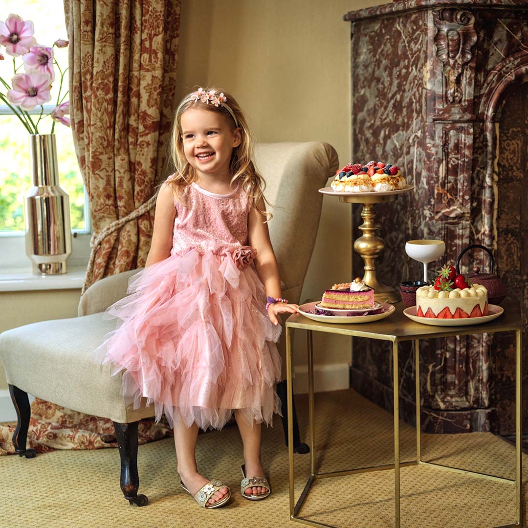 souza for kids verkleedjurk met cape clementine - 5-7 jaar | SOUZ101141 | 3