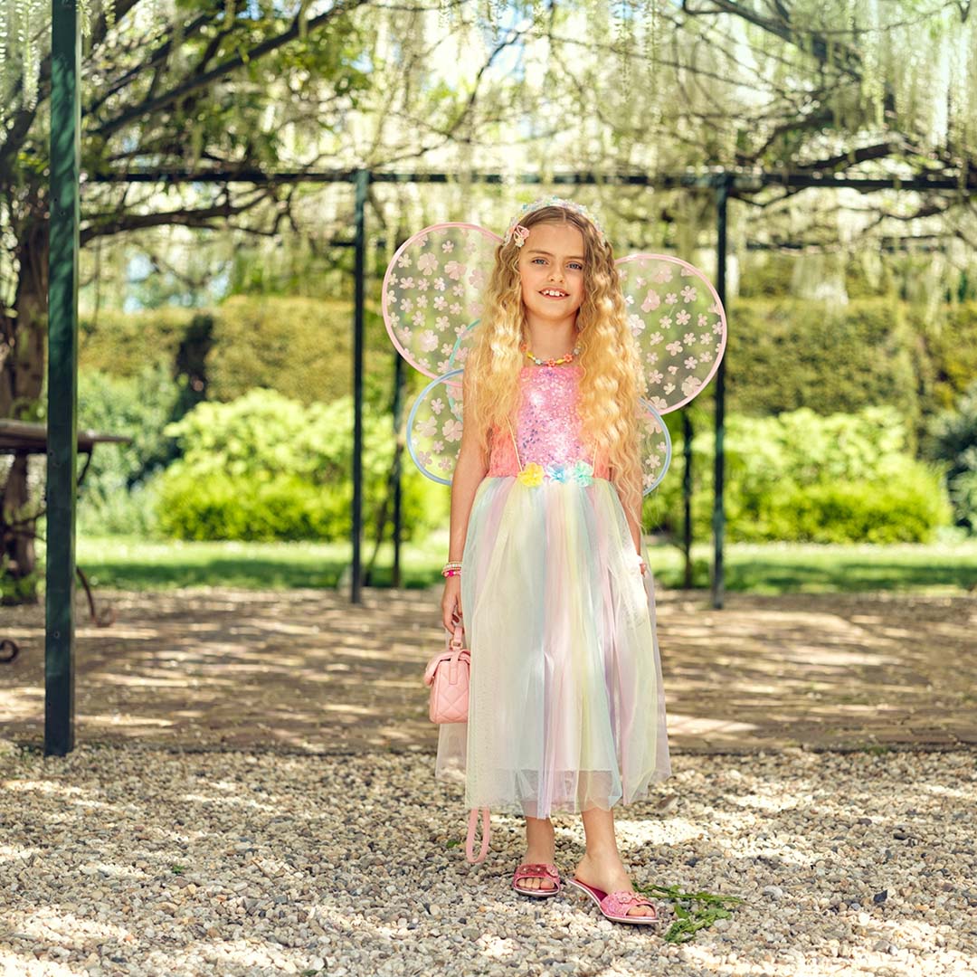 souza for kids verkleedjurk met vleugels flora - 5-7 jaar | SOUZ101147 | 3